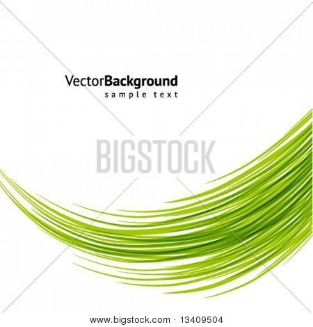 Fundo de onda abstrato verde