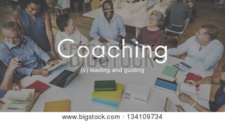 Coaching Educating Instructor Management Concept