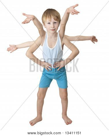Young Spiderman lächelt