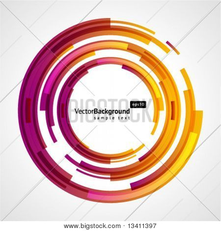 Abstracte technologie cirkels vector achtergrond
