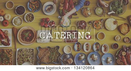 Restaurant Dinner Brunch Lunc Catering Concept