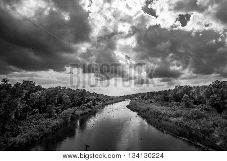 Before another Oklahoma Storm on the South Canadian River