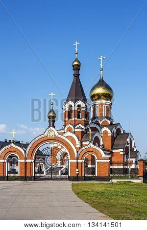 Kargat Novosibirsk oblast Siberia Russia - June 12 2016: the Orthodox Church of Elijah the Prophet