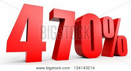 Discount 470 Percent Off. 3D Illustration.