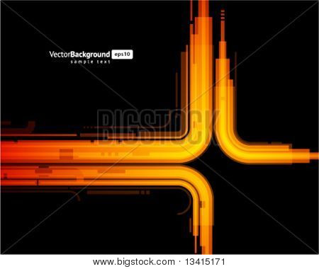 Tecnología retro Resumen líneas vector fondo. EPS 10