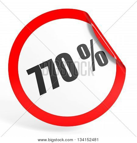 Discount 770 Percent Off. 3D Illustration.