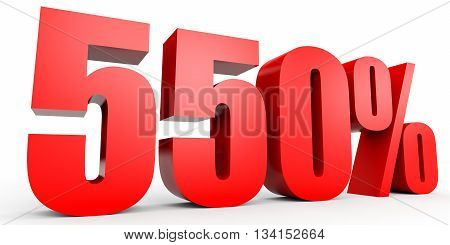 Discount 550 Percent Off. 3D Illustration.