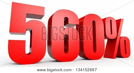 Discount 560 Percent Off. 3D Illustration.