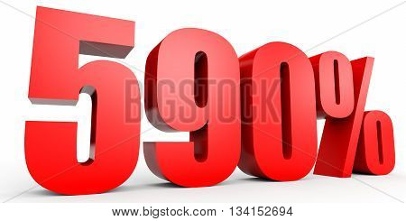 Discount 590 Percent Off. 3D Illustration.