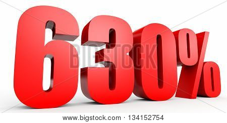 Discount 630 Percent Off. 3D Illustration.