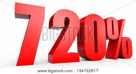 Discount 720 Percent Off. 3D Illustration.