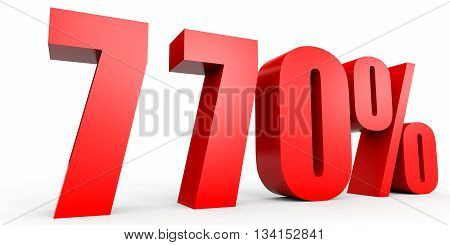 Discount 770 Percent Off. 3D Illustration.
