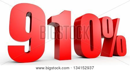 Discount 910 Percent Off. 3D Illustration.