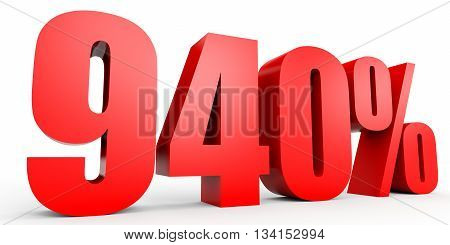 Discount 940 Percent Off. 3D Illustration.
