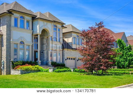 Custom built luxury house in the suburbs of Toronto, Canada.