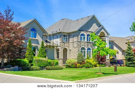 Custom built luxury house in the suburbs of Toronto, Canada.