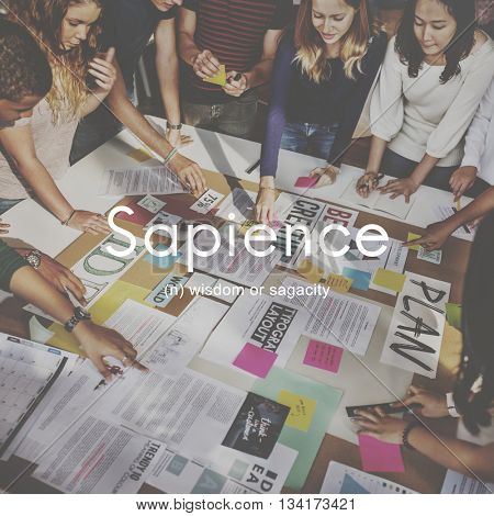 Sapience Highly Educated People Graphic Concept