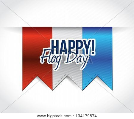 Happy Flag Day Us Red, White And Blue Banners