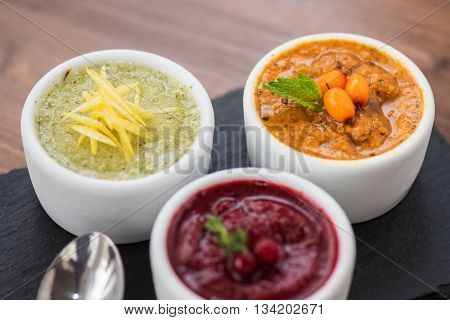 Refreshing lemon cranberry seabuckthorn sorbet