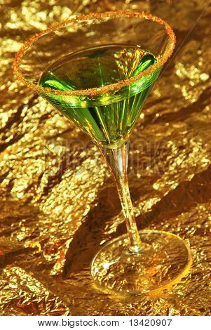 Cocktail With Some Organic Sugar As Decoration