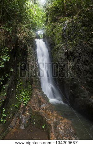 Bang Pae Waterfall Ban Khao Phra Thaeo Wildlife Phuket Thailand.