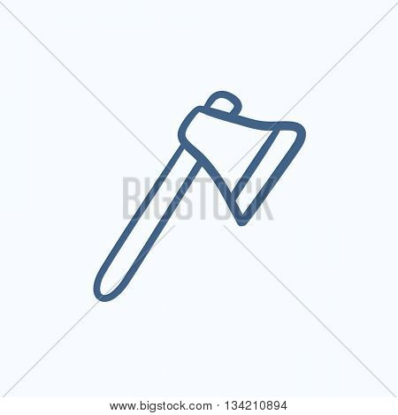 Ax vector sketch icon isolated on background. Hand drawn Ax icon. Ax sketch icon for infographic, website or app.
