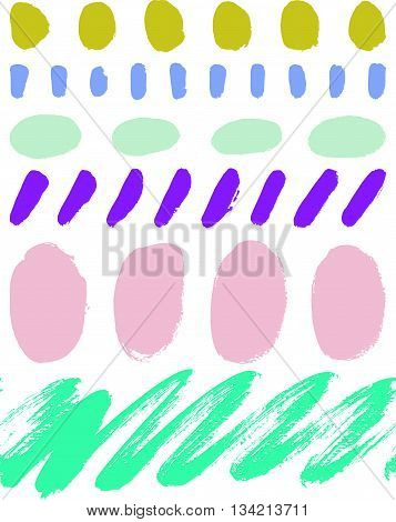 Abstract vector background hand drawn textures seamless pattern
