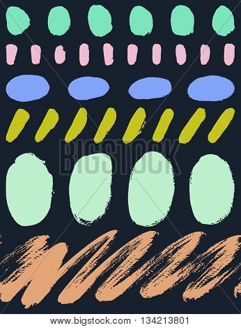 Abstract vector background hand drawn textures seamless pattern