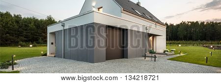 Mix Of Modern Architecture And Nature