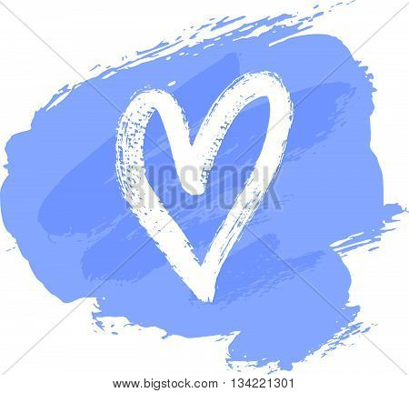 Abstract vector background hand drawn textures card with hand drawn heart shape