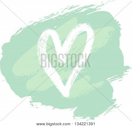 Abstract vector background hand drawn textures card with hand drawn heart shape