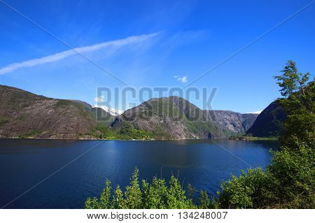 Fjord And Mountains