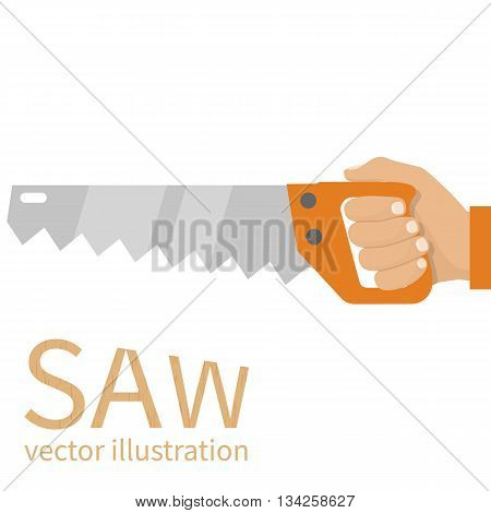 Man Holding Saw