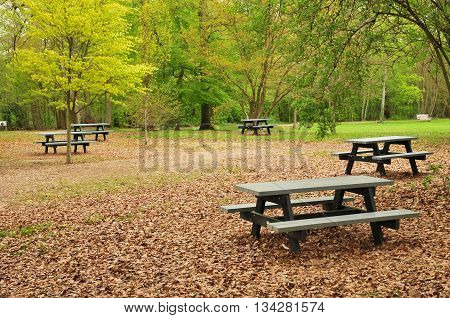 Evreux France - april 29 2016 : the Trangis castle park