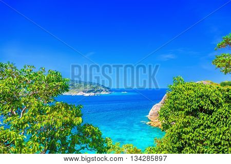 Sea view form Tachai island