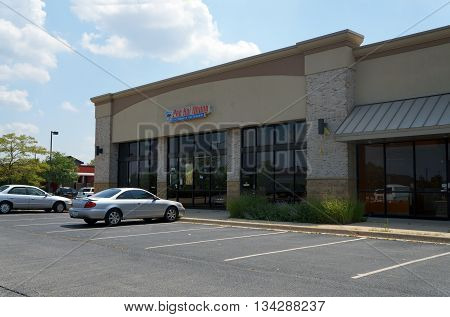 SHOREWOOD, ILLINOIS / UNITED STATES - AUGUST 16, 2015: One may eat Vietnamese food at the Pho Hai Nhung Vietnamese Restaurant, in a Shorewood strip mall.