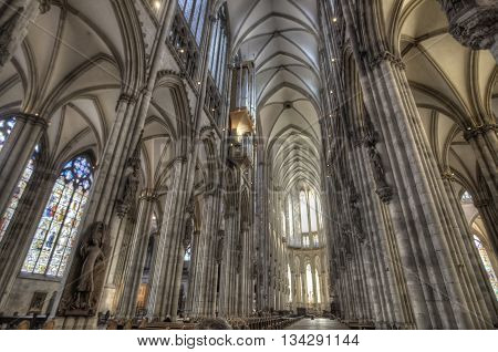 COLOGNE. GERMANY- Februar 28. 2015: It is the seat of the Archbishop of Cologne and of the administration of the Archdiocese of Cologne. Also it was declared a World Heritage Site