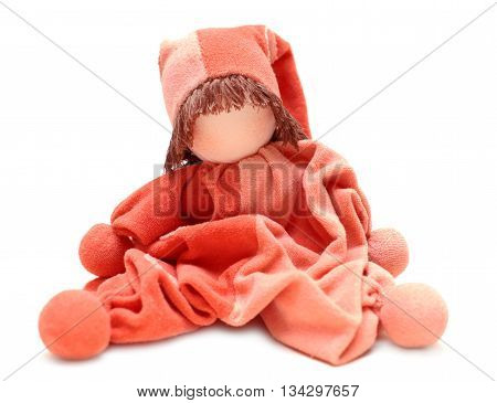 Traditional eco doll sewed mother for newborn baby