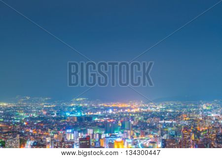 Abstract blur Osaka city 