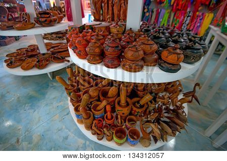 Exotic handmade crafted tribal souvenirs from America