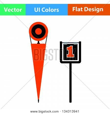 American Football Sideline Markers Icon