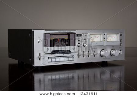 Vintage Stereo Cassette Deck cassetta registratore