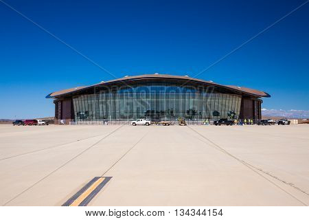 USA/NEW MEXICO, 20 May 2016. Spaceport America. Virgin Galactic. SpaceX. Editorial only.
