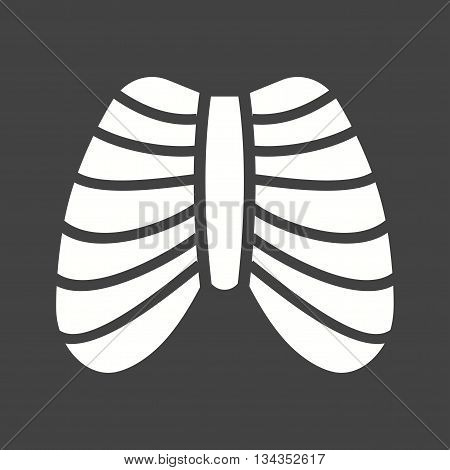 System, ribcage, shape icon vector image. Can also be used for human anatomy. Suitable for mobile apps, web apps and print media.