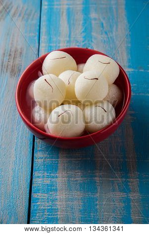 Rasgulla or Rosogulla or Ras Gulla, famous Indian sweet