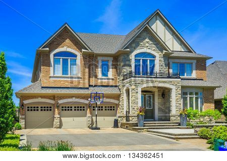Custom built luxury house in the suburbs of Toronto, Canada.