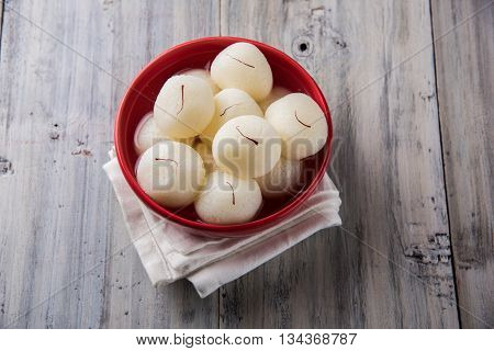 Rasgulla or Rosogulla or Ras Gulla, famous Indian sweet