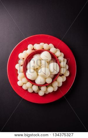 Rosogolla or Roshogolla or Rasagola or Ras Gulla, famous Bengali sweet