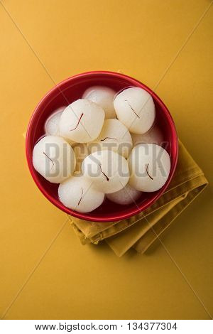 Rosogolla or Roshogolla or Rasagola or Ras Gulla, famous Bengali sweet