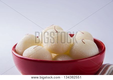 Rosogolla or Roshogolla or Rasagola or Ras Gulla, famous Bengali sweet